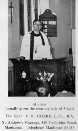 1957-1973 Rev. Kieth Chare.