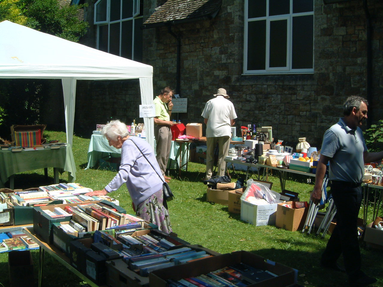 The bookstall at the 2009 'Four Seasons' Fete.